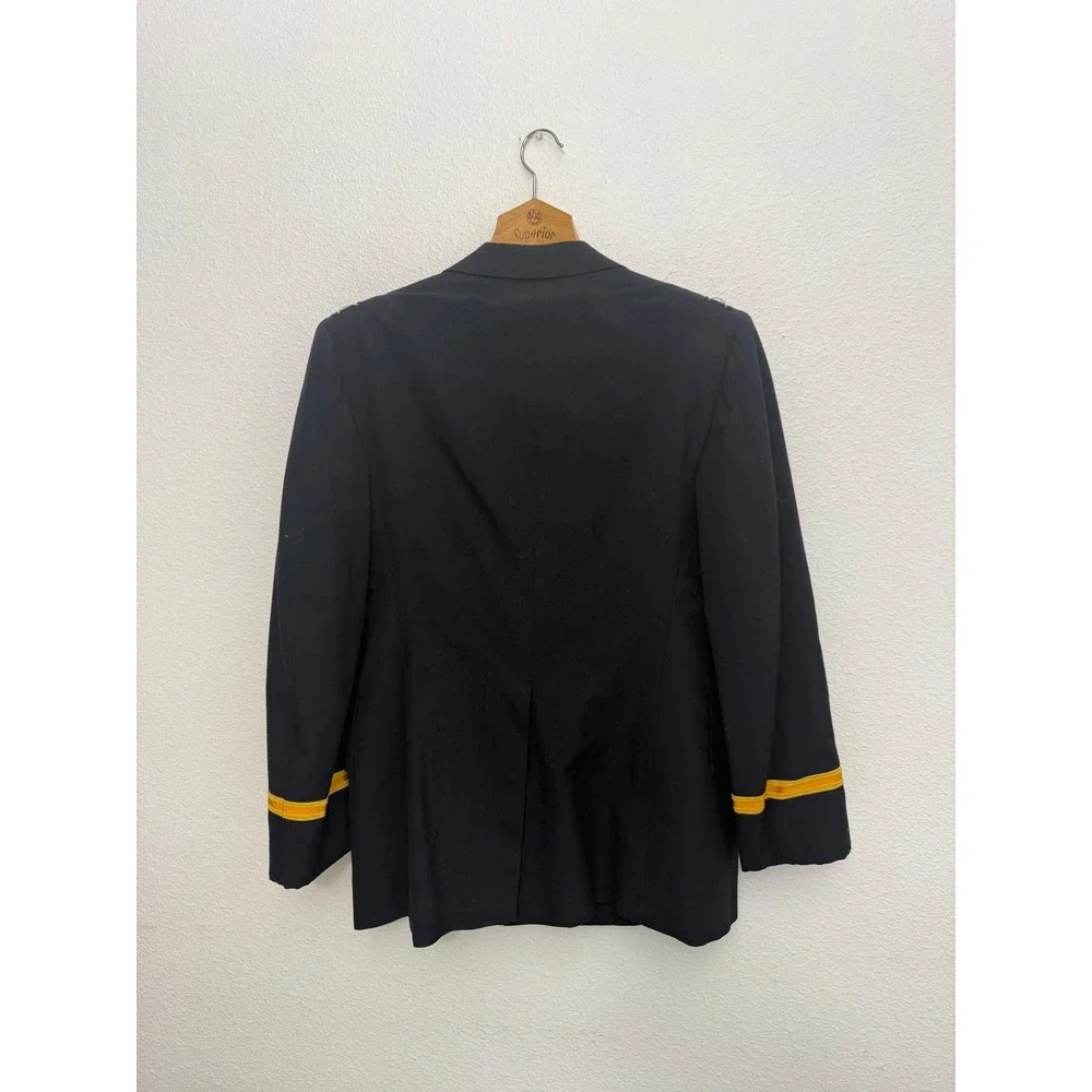 Vintage Lauterstein's San Antonio Military Dress Uniform Jacket Navy Blue Gold